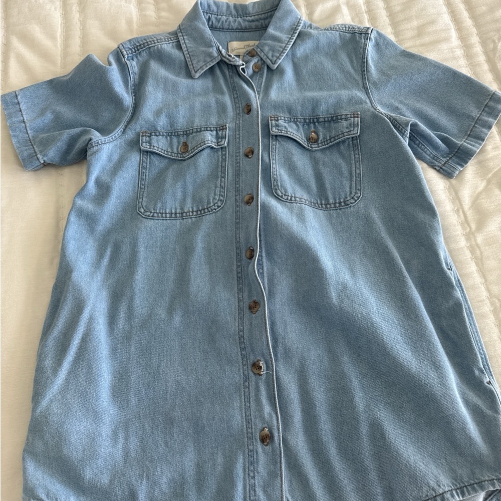 Universal Thread Light Blue Denim Mini Dress